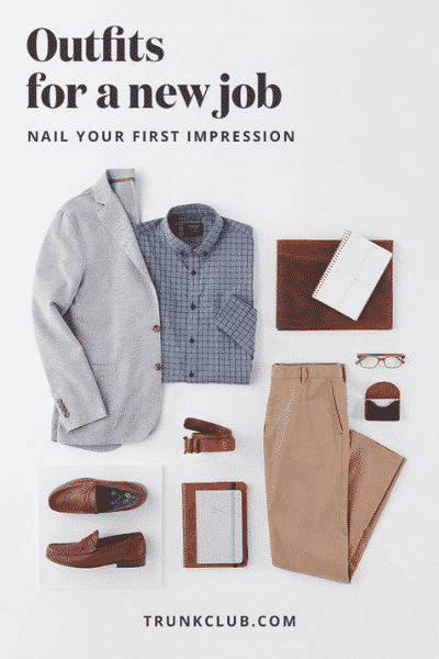 Onlineshop Werbung Trunkclub Outfits for a new job