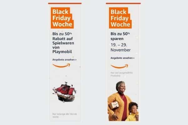 Google Display Werbebanner Amazon Black Friday Angebote